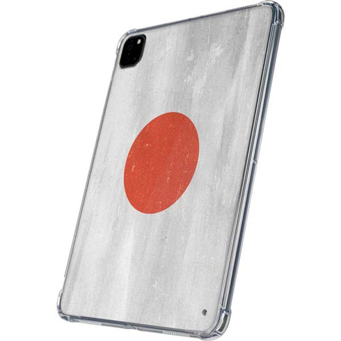 Japanese Flag Distressed iPad Pro 11in (2024) Clear Case